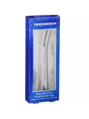Tweezerman Majestic Turquoise Skincare Gift Set NWT